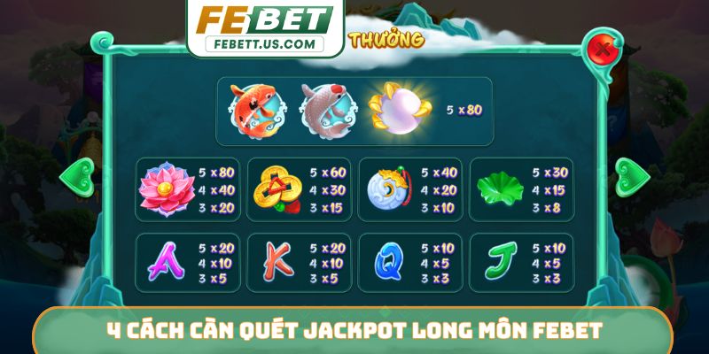 Bỏ túi ngay 4 cách càn quét jackpot Long Môn FEBET