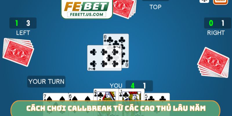 Cách chơi callbreak từ các cao thủ lâu năm