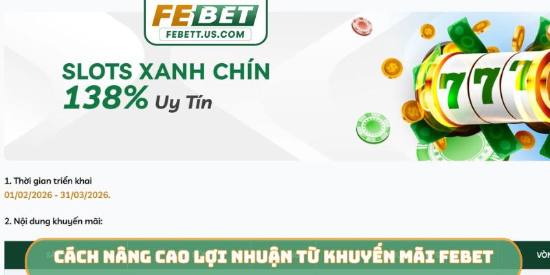 Cách nâng cao lợi nhuận từ khuyến mãi Febet