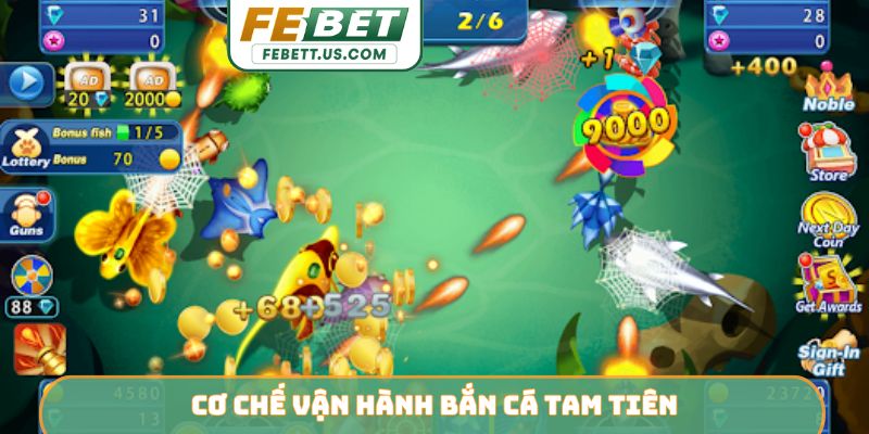 Cơ chế vận hành bắn cá Tam Tiên