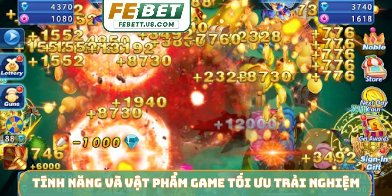 Tính năng và vật phẩm trong game bắn cá tối ưu trải nghiệm