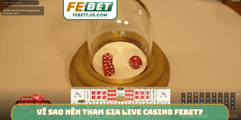 Vì sao nên tham gia Live Casino Febet?